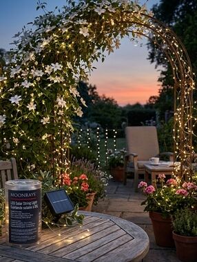 MOONRAYS/Fusion Solar Fairy Lights - Warm White, 100 LEDs